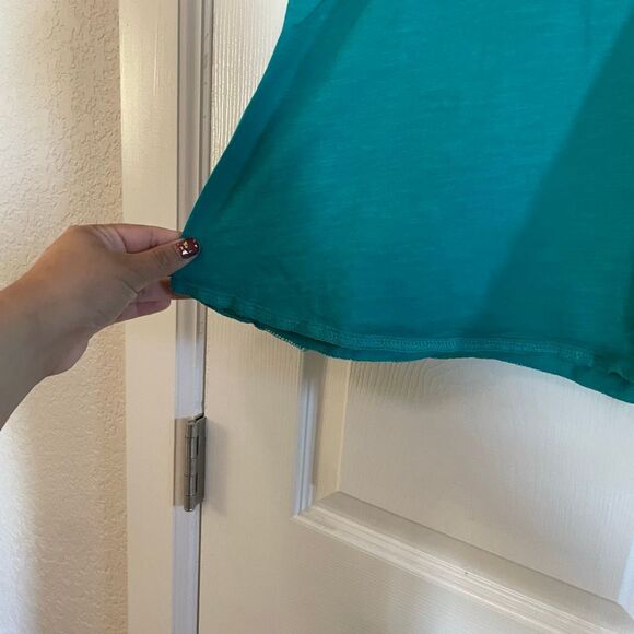 PrAna Medium Teal Blue A Line Skirt Cotton Blend - Picture 4 of 7